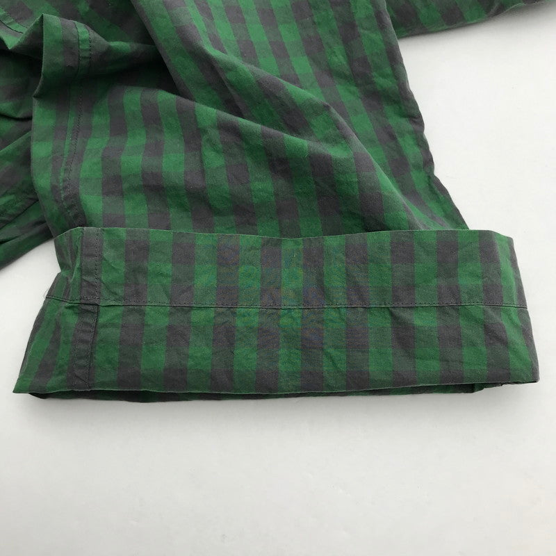 【中古品】【メンズ】 BLAMINK ブラミンク ナイロン パンツ チェック ボトムス 古着 151-260729-mh-09-fuzh サイズ:36 カラー:グリーン チェック 万代Net店