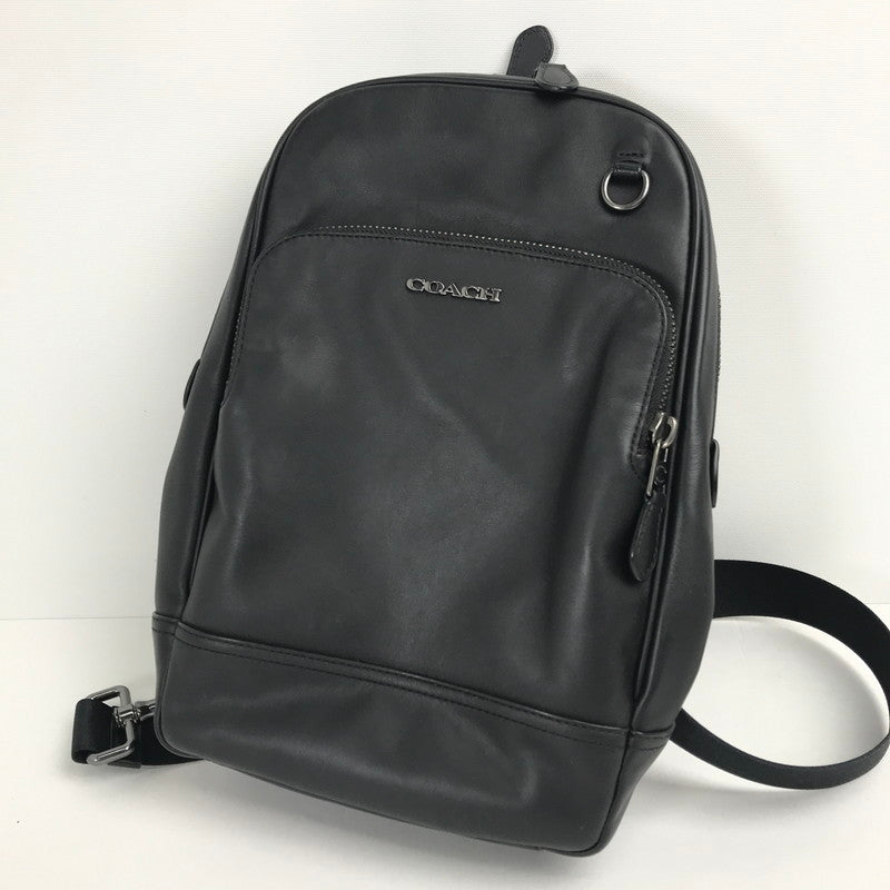 【中古品】【メンズ】 COACH コーチ C2931 グラハムパック ボディ ショルダー バック カバン 180-260724-mh-02-fuzh カラー:ブラック 万代Net店