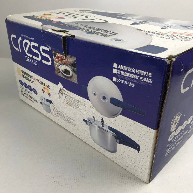 【現状渡し品】 ドウシシャ Cress DELUX クレス・デラックス 3SN-5003 ステンレス3層底圧力鍋 片手5L 101-260724-MO-06-fuz 万代Net店