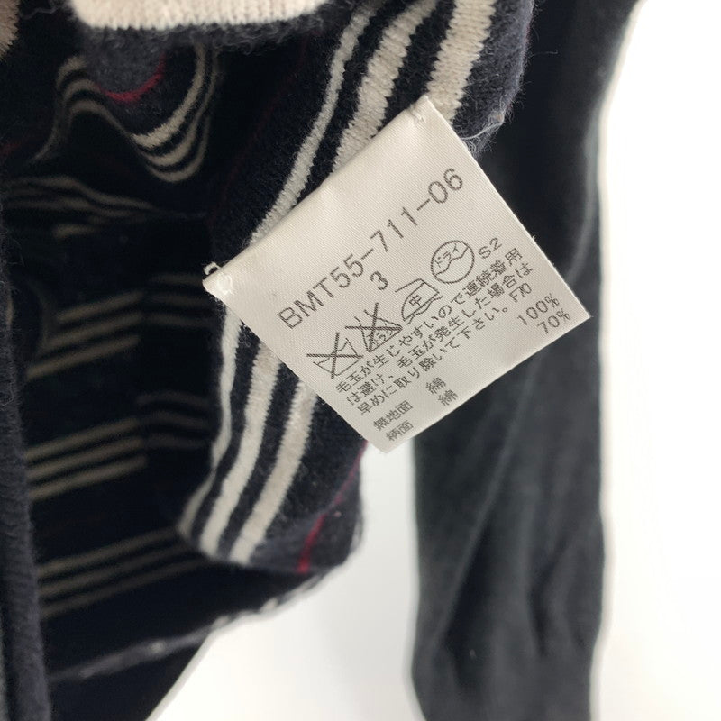 【中古品】【メンズ】 BURBERRY BLACK LABEL バーバリーブラックレーベル ニット GRY SIZE:3 ※品質タグ取れかかっている・使用感あり 141-260920-io-30-fuzh カラー:グレー 万代Net店