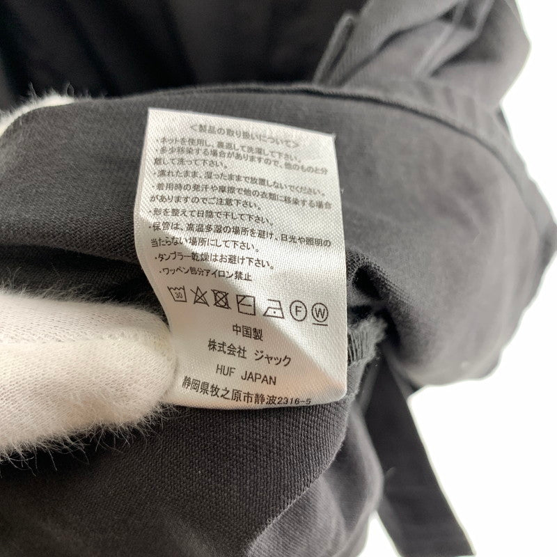 【中古品】【メンズ】 HUF ハフ JACKET ジャケットアップリケ コットンシャツ 刺繍 142-260803-ny-14-fuzh サイズ:M カラー:チャコールグレー 万代Net店