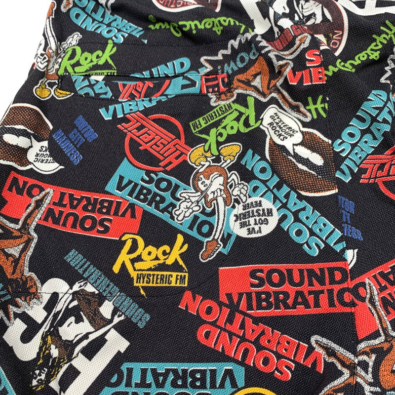 【中古品】【メンズ】 HYSTERIC GLAMOUR ヒステリックグラマー ショートパンツ 短パン BLACK.総柄 SIZE:FREE 151-260814-io-13-fuzh カラー:ブラック/総柄 万代Net店