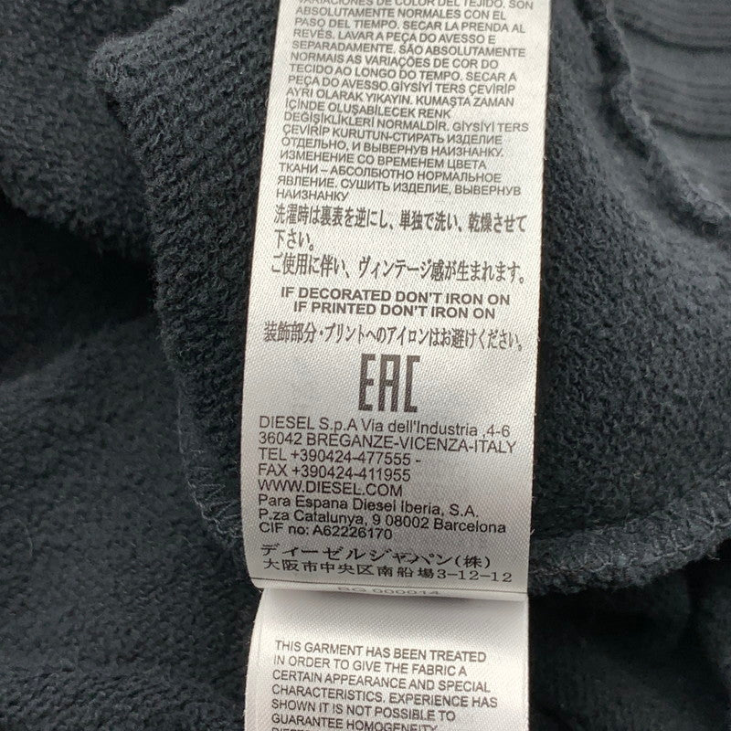 【中古品】【メンズ】 DIESEL ディーゼル ZIP UP PARKA ジップアップパーカー 141-260815-gm-42-fuzh サイズ:XL カラー:ブラック 万代Net店