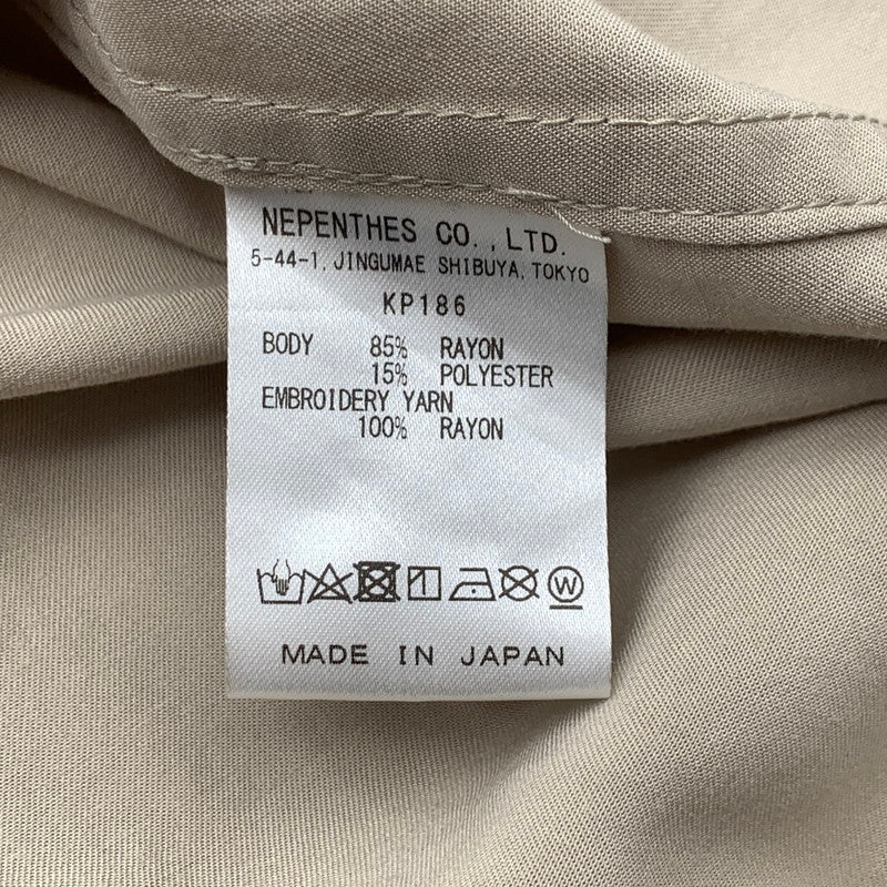 【中古品】【メンズ】 NEEDLES ニードルス KP186 S S COWBOY ONE-UP SHIRT - R PE TWILL 半袖シャツ トップス ブランド 古着 140-260815-gm-49-fuzh サイズ:L カラー:ベージュ 万代Net店