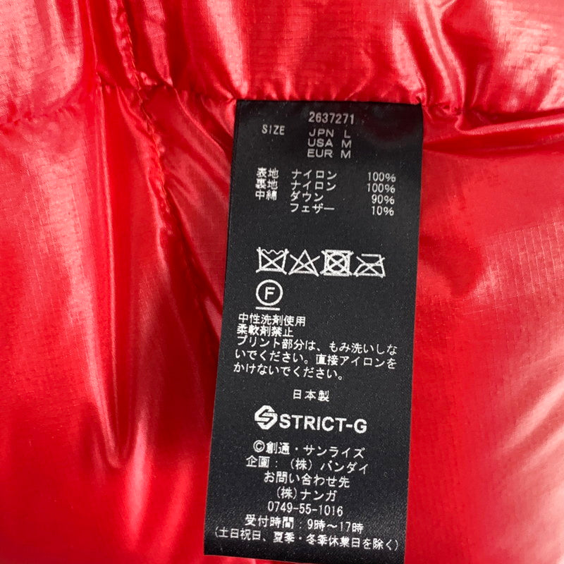 【中古品】【メンズ】 NANGA×GUNDAM 2637271 NYLON DOWN JACKET ナイロンダウンジャケット アウター ブランド 古着 144-260815-gm-23-fuzh サイズ:L カラー:ブラック 万代Net店