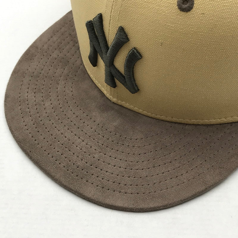 【中古品】【メンズ】 NEWERA ニューエラ 9FIFTY NY CAP ニューヨーク ヤンキース 帽子 キャップ M/L 185-260817-mh-04-fuzh サイズ:M/L カラー:ベージュ 万代Net店