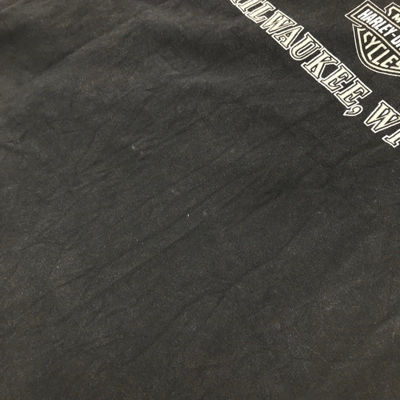 【中古品】【メンズ】 HARLEY DAVIDSON ハーレーダビッドソン 00S SS TEE USA製 半袖 トップス Tシャツ 古着 145-260817-mh-07-fuzh サイズ:XXL カラー:ブラック 万代Net店