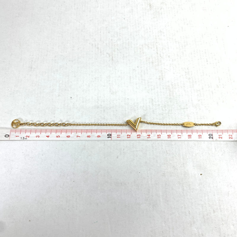 【中古品】【レディース】 LOUIS VUITTON ルイヴィトン M61084 ブラスレ・エセンシャルV ブレスレット アクセサリー カラー:ゴールド 保存袋.箱付属 ※スレキズあり 179-260822-io-01-fuzh 万代Net店