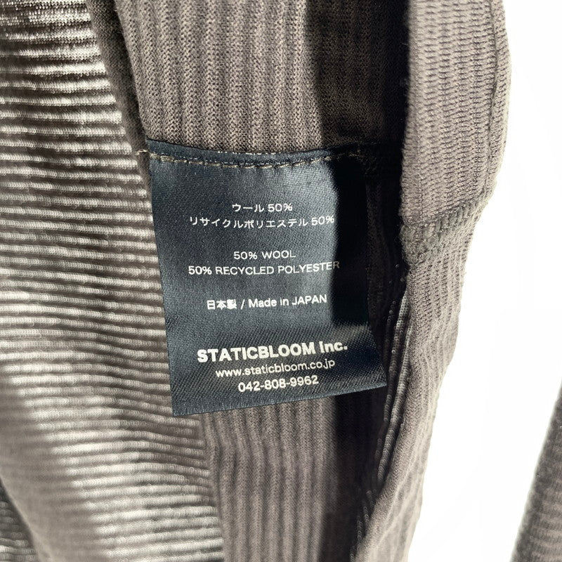 【中古品】【メンズ】 STATIC スタティック 長袖Tシャツ カラー ブラウン ボーダー柄 144-260825-ky-12-fuzh 万代Net店