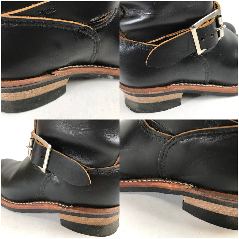 【中古品】【メンズ】 RED WING レッドウィング 2966 BLACK KLONDIKE 11-INCH ENGINEER BOOTS 靴 ブーツ BLACK 8 1/2 26.5cm 箱有 ※使用感あり・カビ臭あり 164-260829-io-15-fuzh カラー:ブラック 万代Net店