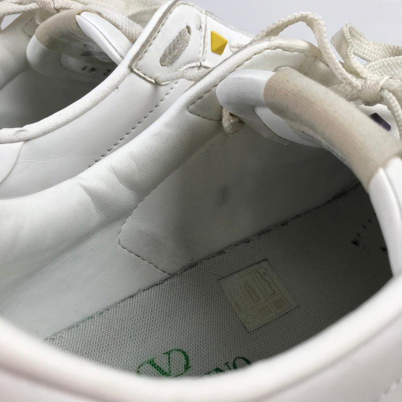 【中古品】【メンズ】 VALENTINO GARAVANI ヴァレンティノ・ガラヴァーニ SX931Y2 LOW CUT SNEAKERS マルチカラースタッズ ローカット スニーカー シューズ 靴 163-260903-mh-13-fuzh サイズ:41 カラー:ホワイト 万代Net店