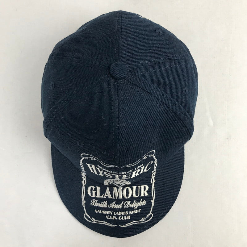【中古品】【メンズ】 HYSTERIC GLAMOUR ヒステリックグラマー 0263QH05 HYS WHISKY CAP キャップ 帽子 185-260903-mh-06-fuzh サイズ:フリー カラー:ネイビー 万代Net店