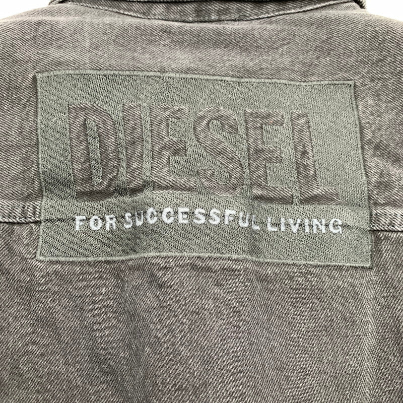 【中古品】【メンズ】 DIESEL ディーゼル 00SY7U D-SHYLA デニム切替 中綿ジャケット BLACK Lサイズ 異素材切替 タグ付き ※白いスレあり 141-260831-io-09-fuzh カラー:ブラック 万代Net店