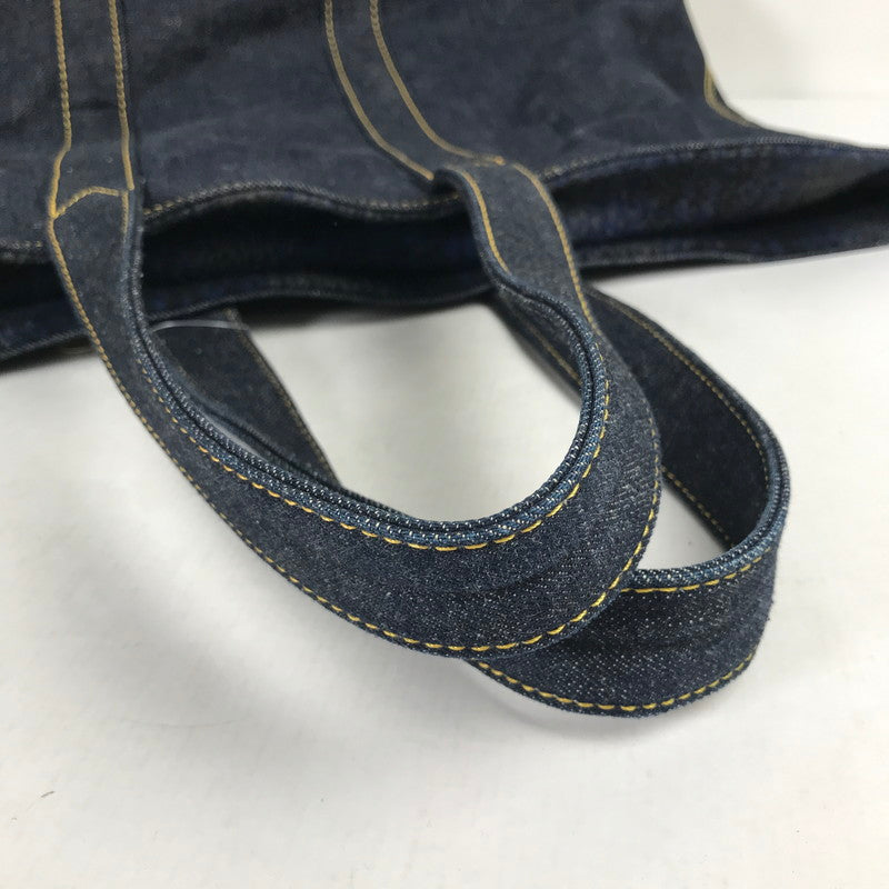 【中古品】【メンズ】 CUSHMAN クッシュマン REVERSIBLE TOTE BAG デニム チェックリバーシブル トートバッグ カバン バッグ 188-260903-mh-04-fuzh カラー:インディゴブルー 万代Net店
