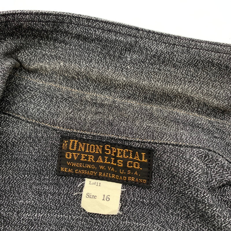 【中古品】【メンズ】 FREEWHEELERS WORK SHIRT フリーホイラーズ ワークシャツ カラーCHARCOAL SIZE:16 1920年代 STYLE 145-260901-ky-15-fuzh 万代Net店