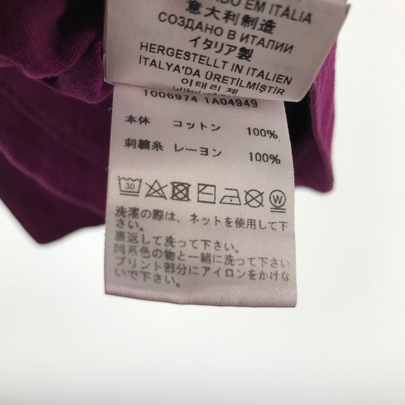【中古品】【メンズ】 VERSACE ヴェルサーチ 1006974 1A04949 半袖Tシャツ PURPLE Mサイズ ※汚れ・使用感あり 141-260903-io-10-fuzh カラー:パープル 万代Net店