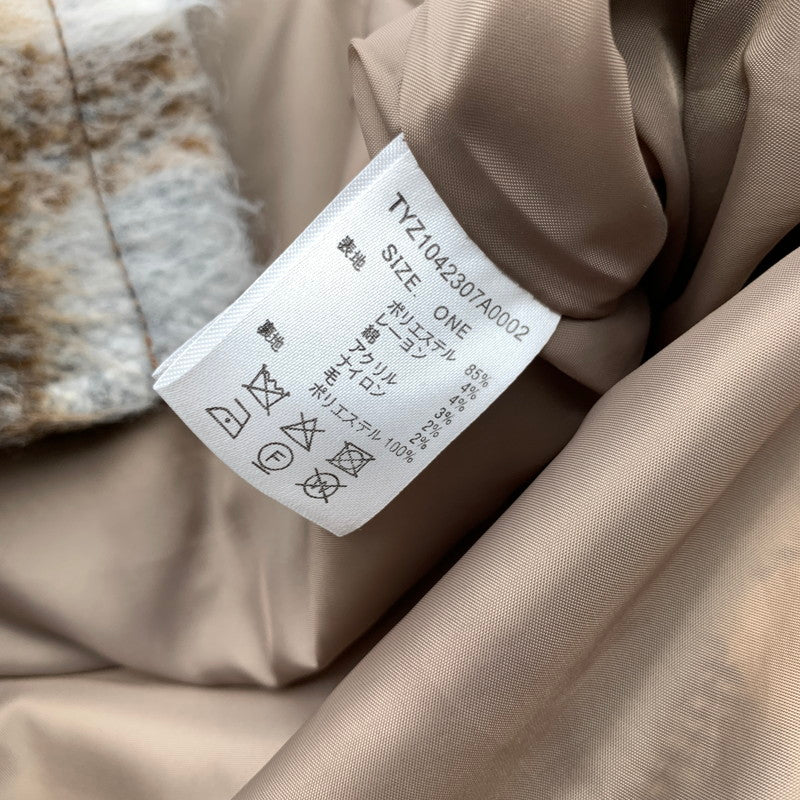【中古品】【レディース】 CIAOPANIC TYPY チャオパニックティピー シャギーアソート柄オーバージャケット GRAY.BROWN/チェック/SIZE:ONE 169-260909-io-11-fuzh カラー:グレーブラウン 万代Net店