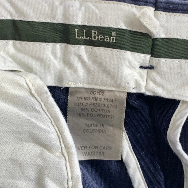【中古品】【メンズ】 L.L.BEAN エルエルビーン コーデュロイパンツ ボトムス 古着 155-261018-gm-14-fuzh サイズ:38 カラー:ネイビー 万代Net店