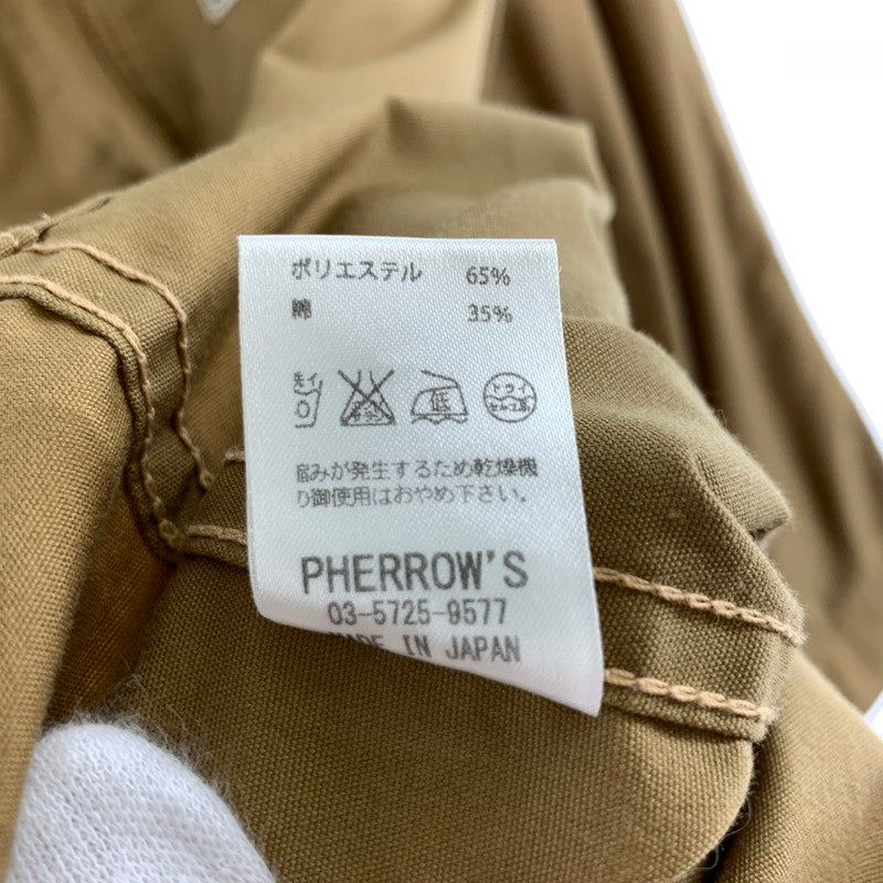 【中古品】【メンズ】 PHERROWS フェローズ P56J MECHANIC WORK JACKET メカニック ワークジャケット 145-261013-ny-17-fuzh サイズ:40 カラー:キャメル 万代Net店