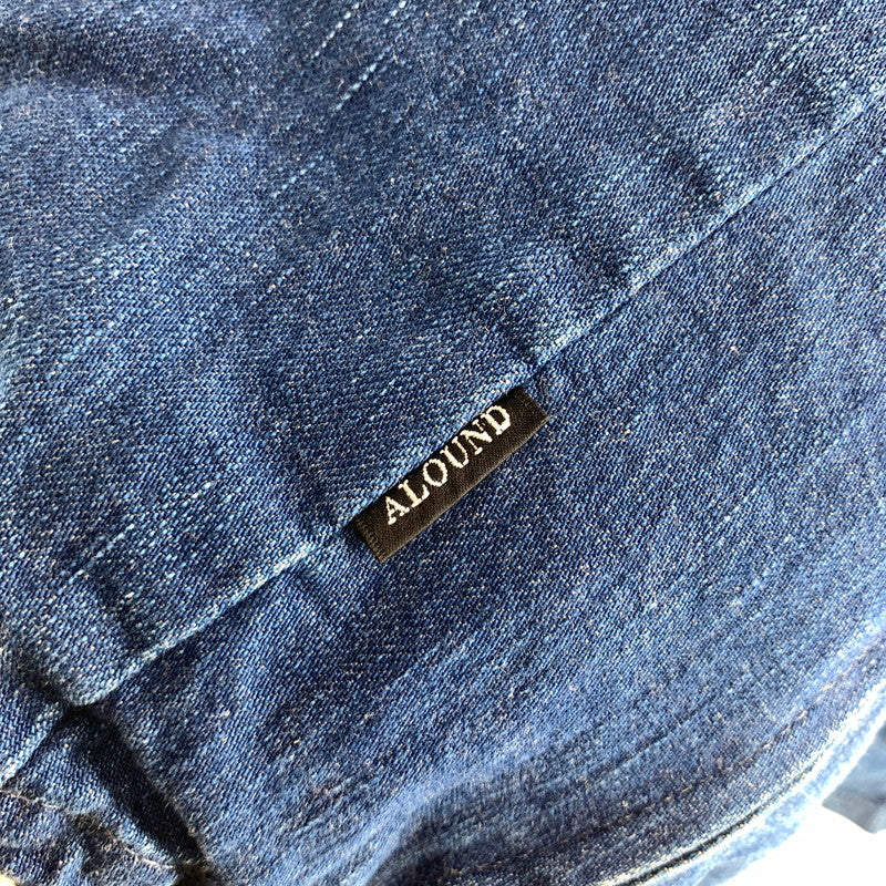 【中古品】【メンズ】 ALOUND アラウンド VENTILATION US ARMY M-35 DENIM PULLOVER デニム プルオーバー 長袖 トップス 古着 142-260906-mh-05-fuzh サイズ:L カラー:インディゴ 万代Net店