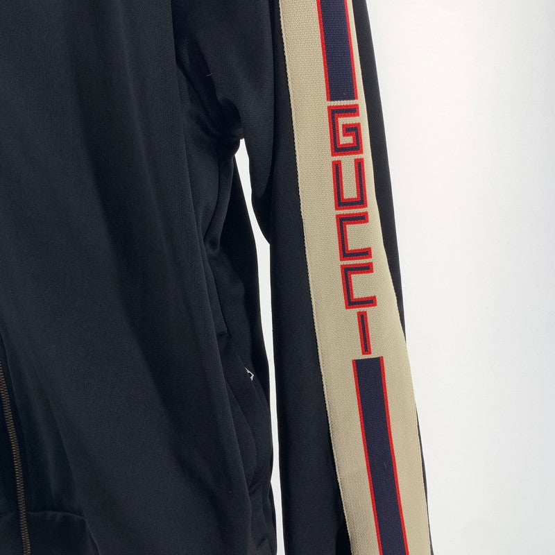 【中古品】【メンズ】 GUCCI グッチ 474634-X5T39 TECHNICAL JERSEY ジャージ BLACK/SIZE:M ※毛玉あり 141-260916-io-03-fuzh カラー:ブラック 万代Net店