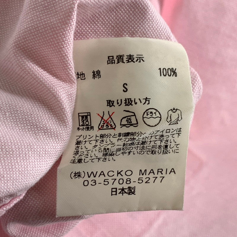 【中古品】【メンズ】 WACKO MARIA ワコマリア 長袖シャツ トップス 140-260923-gm-01-fuzh サイズ:S カラー:ピンク 万代Net店