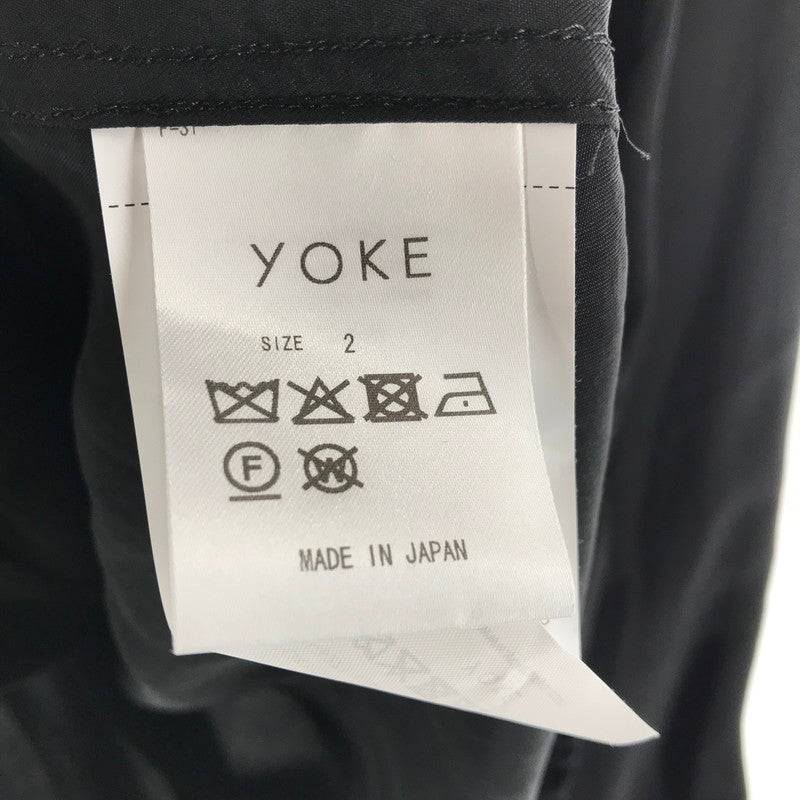 【中古品】【メンズ】 YOKE ヨーク YK25FW01081SH 25FW CUPRO WORK SHIRT キュプラワークシャツ カラーBLACK SIZE:2 140-260911-ky-03-fuzh 万代Net店