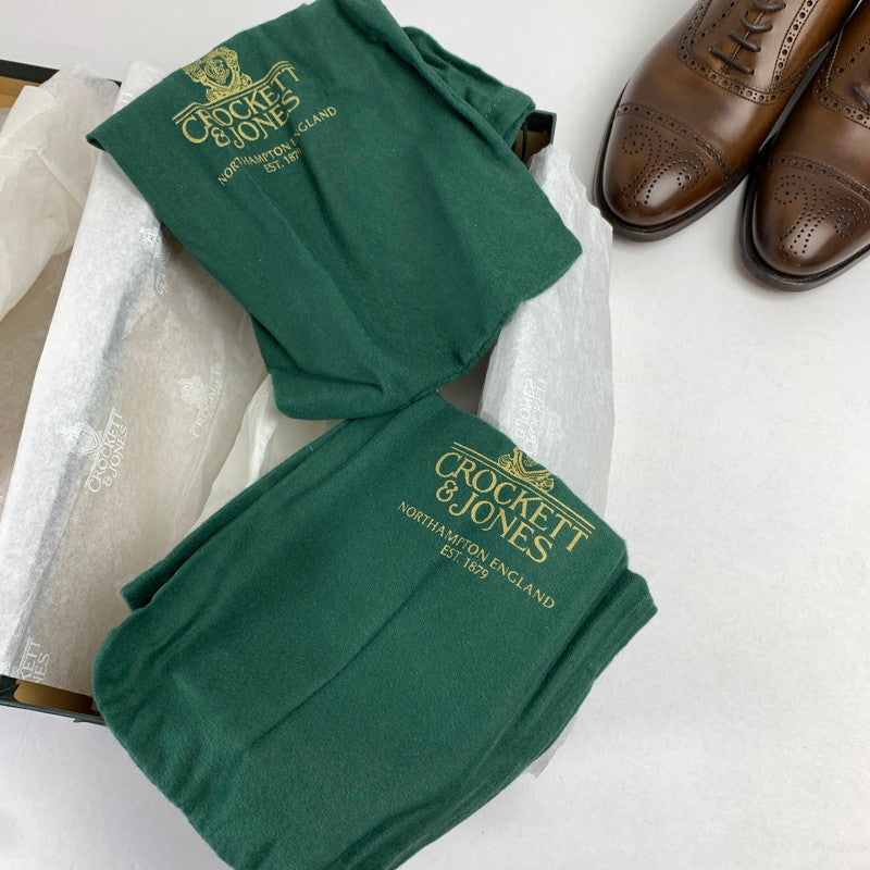 【中古美品】【メンズ】 CROCKETT & JONES クロケット&ジョーンズ COVENTRY コベントリー 革靴 ウィングチップシューズ 162-260913-nm-12-fuzh サイズ:8 カラー:ブラウン 万代Net店