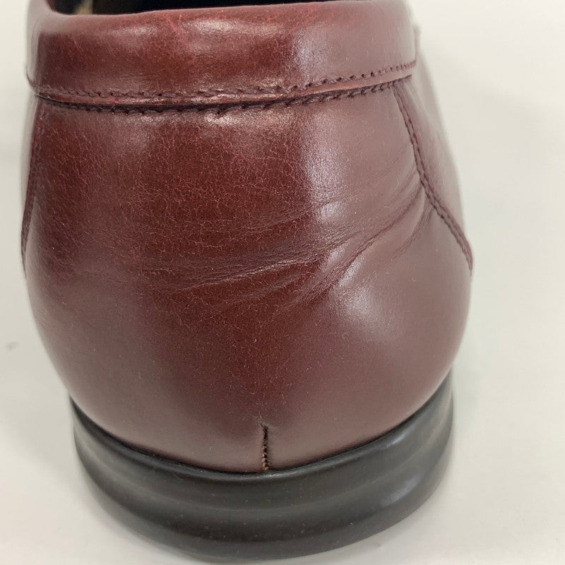 【中古品】【メンズ】 SALVATORE FERRAGAMO サルヴァトーレフェラガモ ビット ローファー 靴 164-260917-ny-06-fuzh サイズ:8.5 カラー:ボルドー 万代Net店