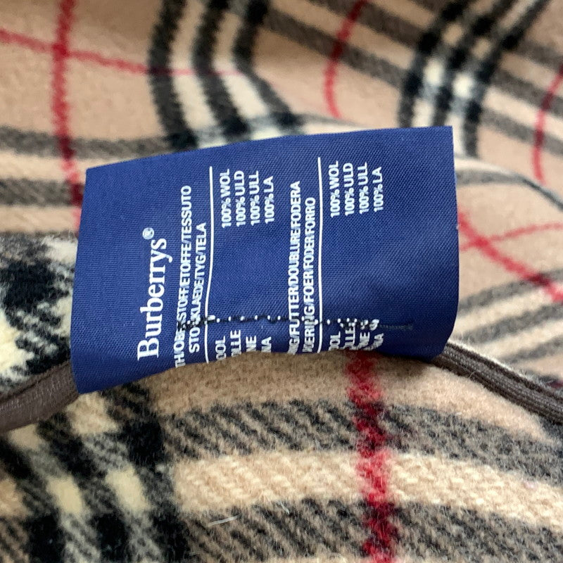 【中古品】【レディース】 BURBERRYS バーバリーズ ダッフルコート ウール100% 英国製 ブランド 169-260922-gm-44-fuzh サイズ:M程度 カラー:ベージュ 万代Net店