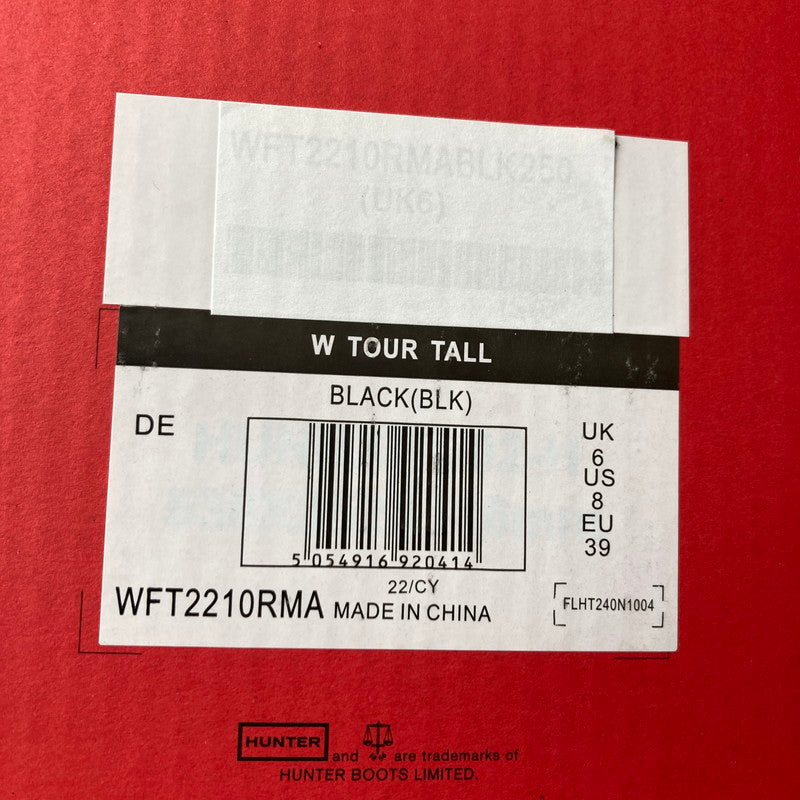 【中古美品】【レディース】 HUNTER ハンター WFT2210RMA オリジナル ツアーレインブーツ 長靴 164-260928-vt-81-fuzh サイズ:UK6/US8/EU39 カラー:ブラック 万代Net店