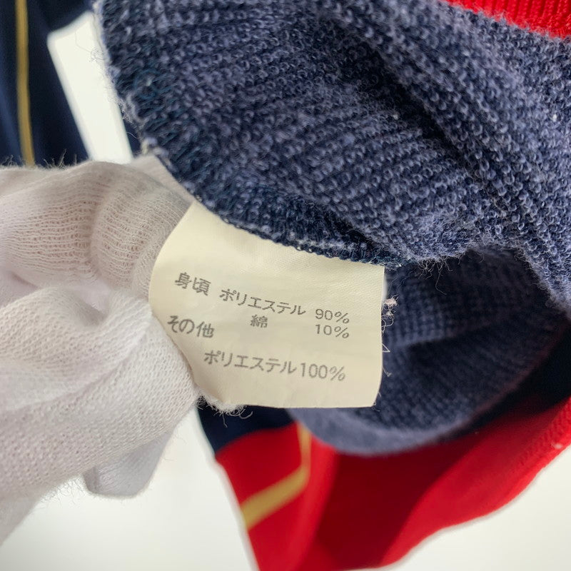 【中古品】【メンズ】 CHAMPION チャンピオン トラックジャケット ジャージ NAVY.YELLOW.RED 70S~80S 男性 145-260927-io-11-fuzh サイズ:L カラー:ネイビー/イエロー/レッド 万代Net店