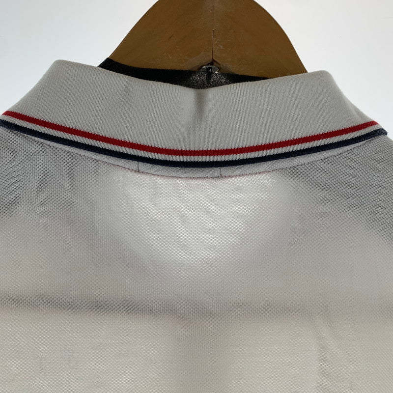 【中古品】【メンズ】 MONCLER モンクレール E10918345600-84556 POLO SHIRT ポロシャツ ポロ シャツ 半袖 ティップライン WHITE 男性 141-260927-io-22-fuzh サイズ:L カラー:ホワイト 万代Net店