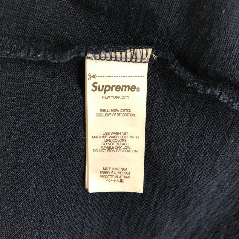 【中古品】【メンズ】 SUPREME シュプリーム TWILL APPLIQUE SS TEE Tシャツ カラーNAVY SIZE:L/24AW 149-260928-ky-08-fuzh 万代Net店