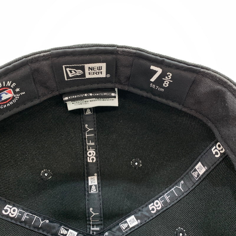 【中古品】【メンズ】 NEWERA ニューエラ 59FIFTY CAP 帽子 キャップ BLACK ※ステッカー無し 185-261005-io-03-fuzh サイズ:58.7cm カラー:ブラック 万代Net店
