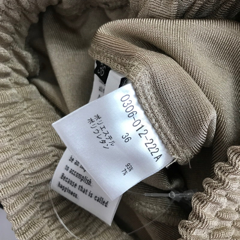 【中古品】【レディース】 SOV. ソブ シャイニーワイドイージーパンツ 長ズボン ズボン パンツ BEIGE 女性 ※白いスレあり 171-261018-io-15-fuzh サイズ:36 カラー:ベージュ 万代Net店