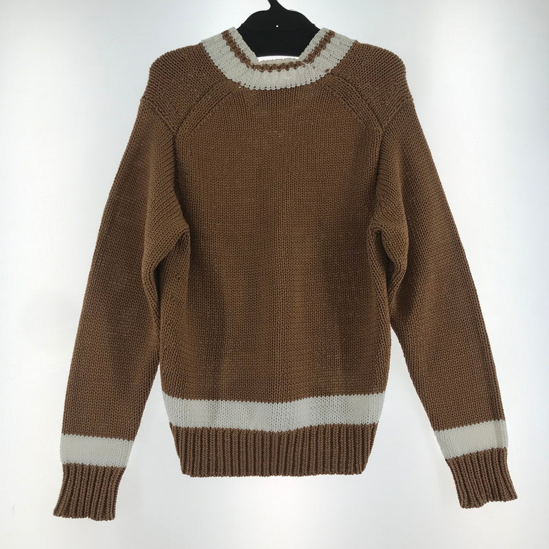 【中古品】【レディース】 TOMORROW LAND トゥモローランド ニット カーディガン BROWN.WHITE 上着 アウター 170-261018-io-14-fuzh サイズ:S カラー:ブラウン.ホワイト 万代Net店