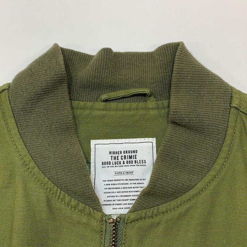 【中古品】【メンズ】 THE CRIMIE クライミー 03-6434-0551 MILITARY BLOUSON ミリタリー ブルゾン アウター ジャケット コート 古着 142-261007-mh-06-fuzh サイズ:M カラー:カーキ 万代Net店