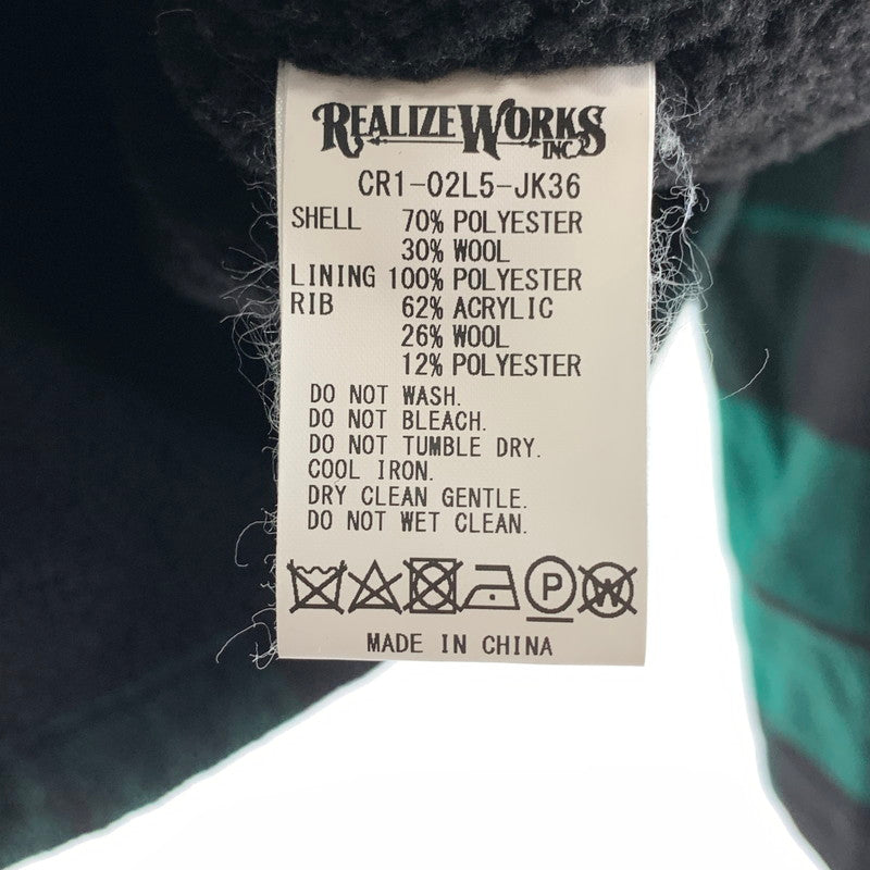 【中古品】【メンズ】 THE CRIMIE クライミー CR1-02L5-JK36 WILL CHECK BOA HOODIE ウィル チェック ボア フーディー 142-261009-ny-09-fuzh サイズ:S カラー:グリーン ブラック 万代Net店
