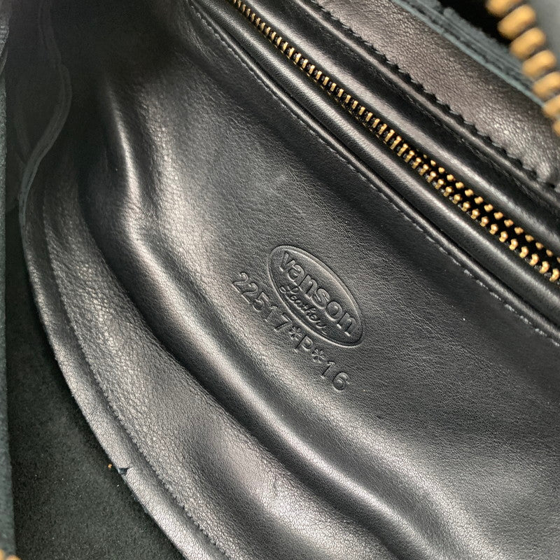 【中古品】【メンズ】 VANSON バンソン ボディバッグ カバン USA製 レザー バッグ 188-261010-gm-37-fuzh カラー:ブラック 万代Net店