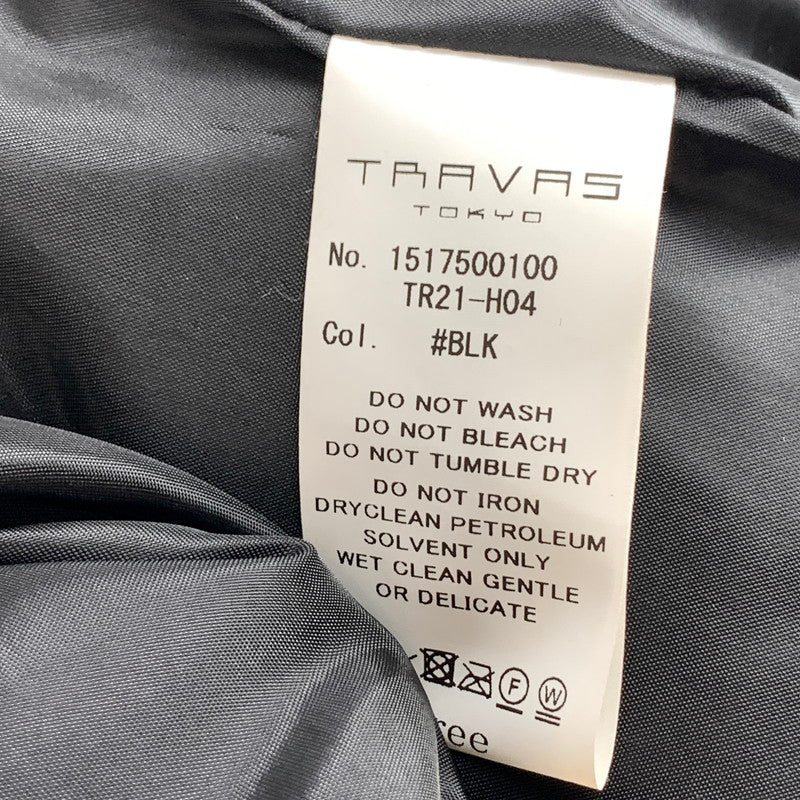 【中古品】【メンズ】 TRAVAS TOKYO トラヴァストーキョー TR21-H04 フリースジャケット ブルゾン アウター 169-261010-gm-24-fuzh サイズ:F カラー:ブラック ホワイト 万代Net店