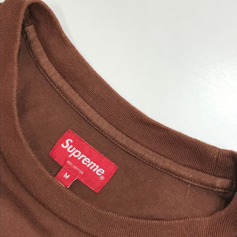 【中古品】【メンズ】 SUPREME シュプリーム 19SS GRADIENT LOGO TEE 刺繍ロゴ 半袖 Tシャツ カラーBROWN SIZE:M MCMXCIV 149-261023-ky-04-fuzh 万代Net店