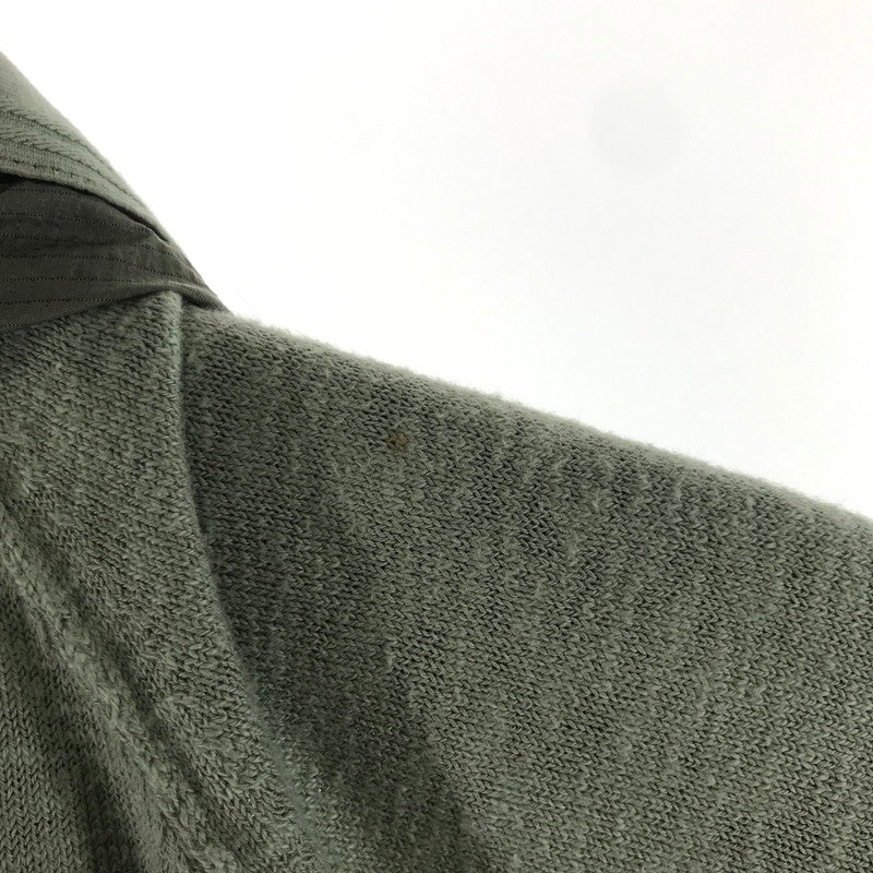 【中古品】【メンズ】 STONE ISLAND ストーンアイランド 701551880 ZIP CARDIGAN ジップカーディガン KHAKI ※シミ・汚れあり 141-261012-io-05-fuzh サイズ:L カラー:カーキ 万代Net店