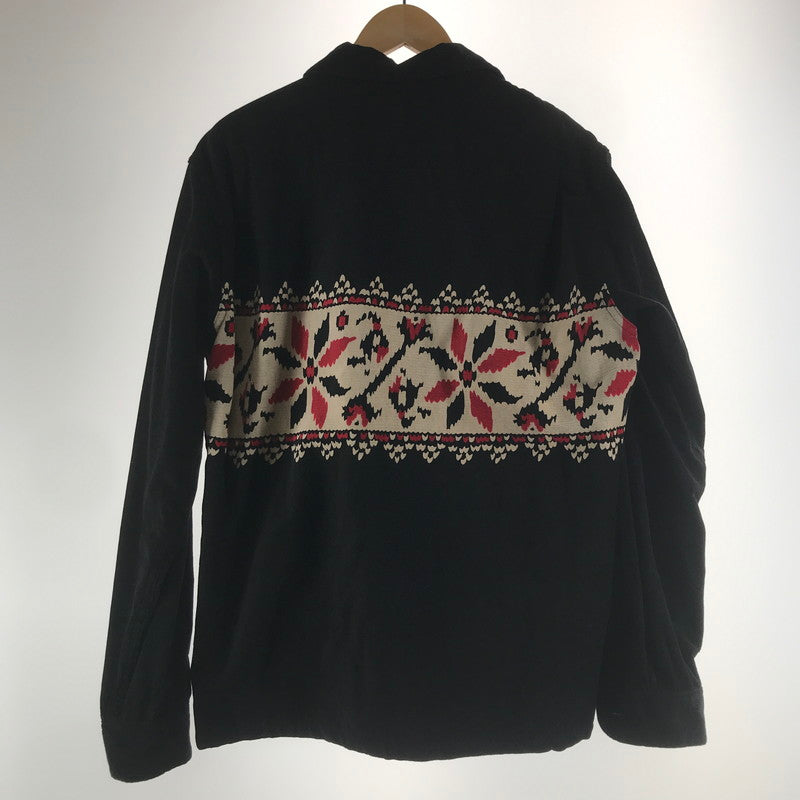 【中古品】【メンズ】 STYLE EYES CORDUROY SHIRT スタイルアイズ 東洋エンタープライズ コーデュロイシャツ BLACK.雪柄 145-261013-io-11-fuzh サイズ:L カラー:ブラック 万代Net店