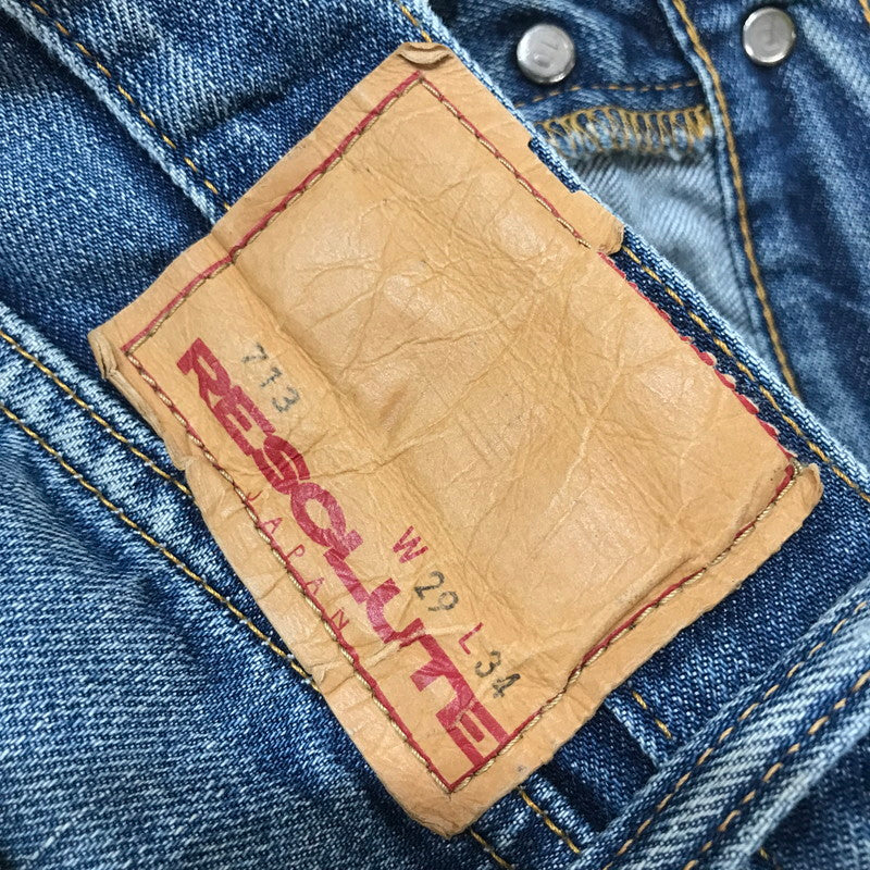 【中古品】【メンズ】 RESOLUTE リゾルト デニムパンツ ジーパン ジーンズ BLUE 151-261013-io-14-fuzh サイズ:29×34 カラー:ブルー 万代Net店