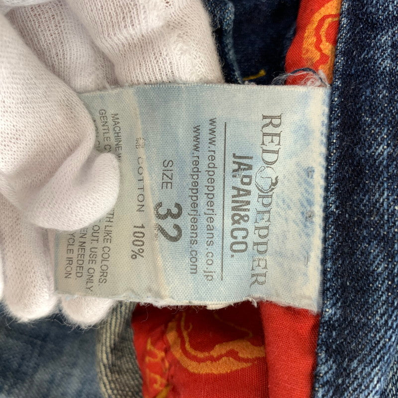 【中古品】【メンズ】 RED PEPPER レッドペッパー DENIM PANTS デニムパンツ 156-261016-ny-04-fuzh サイズ:32 カラー:インディゴ 万代Net店