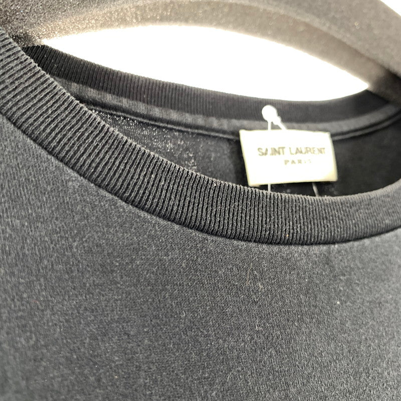 【中古品】【メンズ】 SAINT LAURENT サンローラン 464572 半袖Tシャツ 141-261016-ny-07-fuzh サイズ:M カラー:ブラック 万代Net店