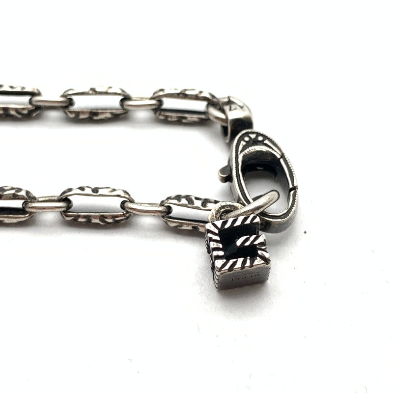【中古品】【メンズ】 GUCCI グッチ スクエアG SV.925 ブレスレット ブランド アクセサリー 182-261018-gm-31-fuzh カラー:シルバー イエロー パープル 万代Net店