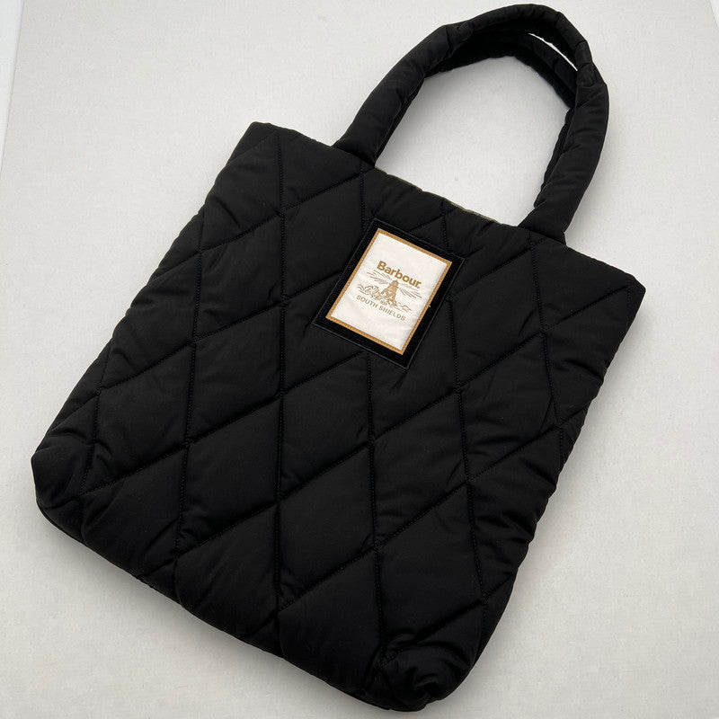 【中古品】【レディース】 BARBOUR バーブァー QUILTING BAG キルティングバッグ カラーBLACK カバン トートバッグ 188-261029-ky-04-fuzh 万代Net店