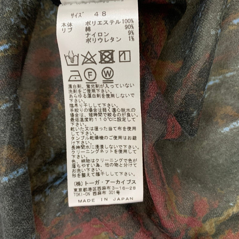 【中古品】【メンズ】 TOGA VIRILIS TOGA ARCHIVES トーガ ビリリーズ トーガアーカイブス MARBLE PRINT CARDIGAN TV22-J0351 マーブルプリント カーディガン トップス 140-241126-kk-20-tei サイズ:48 カラー:マルチカラー 万代Net店